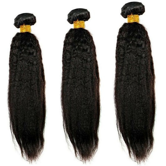 Kinky Straight Human Hair Bundle Deal